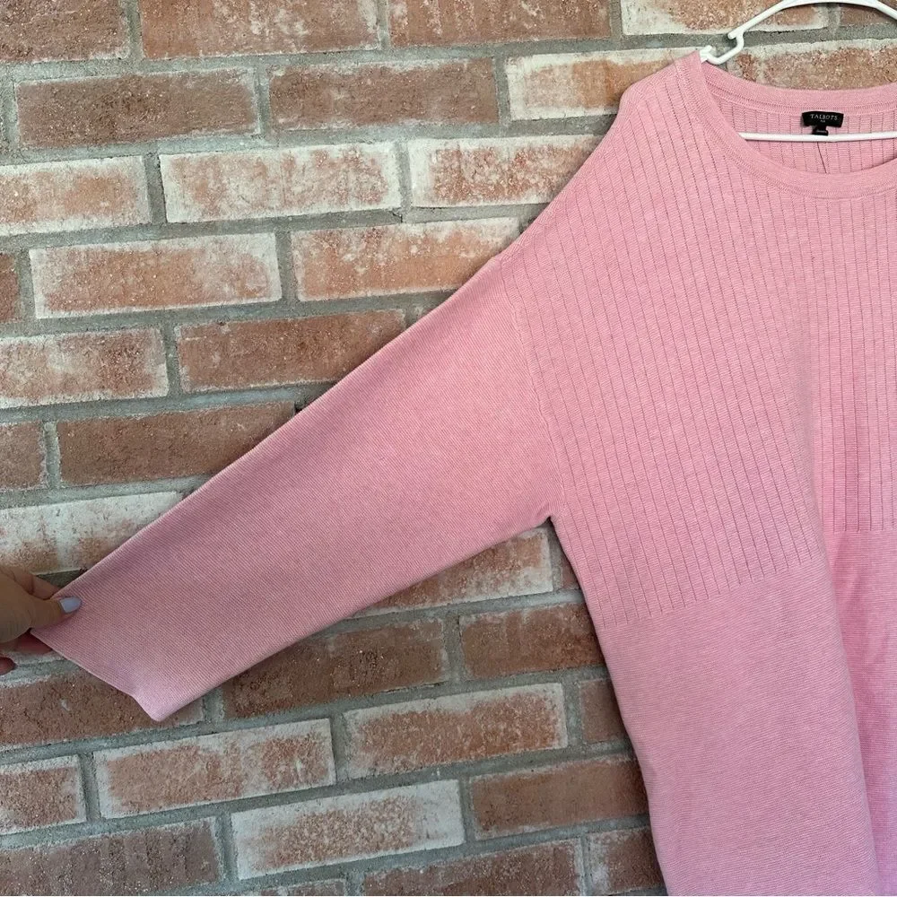 Talbots Knit Sweater Button Detail NEW Women’s Plus 3X Pink - Picture 6 of 11